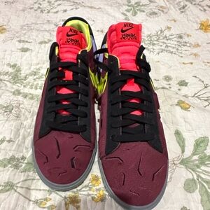 ACRONYM x NIKE Blazer Low: Night Maroon